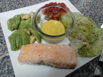 Assiette Keto Saumon